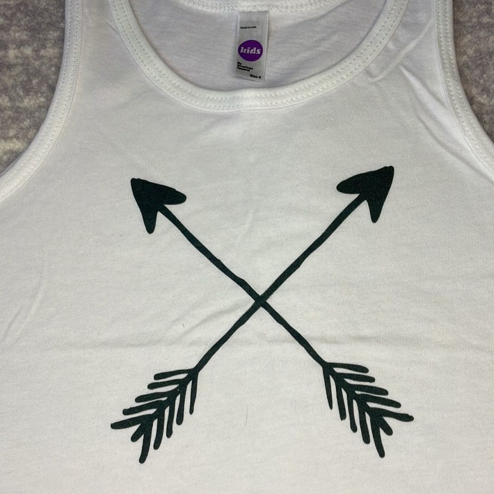 AMERICAN APPAREL 50/50 poly cotton blend kids tank - Picture 2 of 4